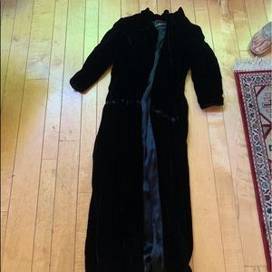 Saks 5th Avenue vintage velvet cape/long coat